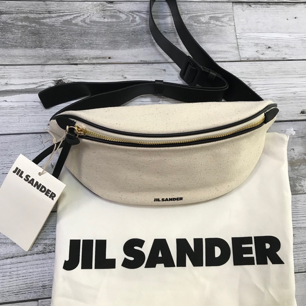 Jil Sander White Moon Belt Pouch